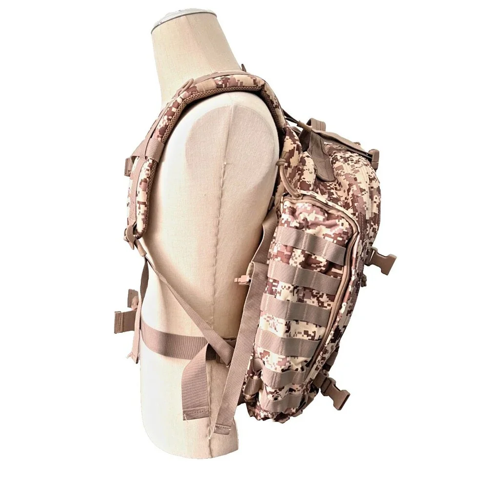 HIGHLAND TACTICAL Ballistic Backpack MOLLE Gear Bag Desert Digi Camo Military